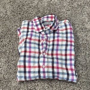 Classic Multicolor Plaid Button-Down Shirt